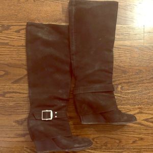 Vince Camuto tall knee wedge boots